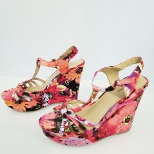 Call It Sprint Floral Wedges 10